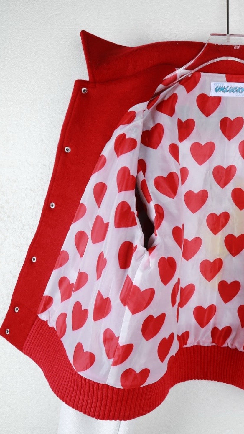Ace of hearts Varsity jacket