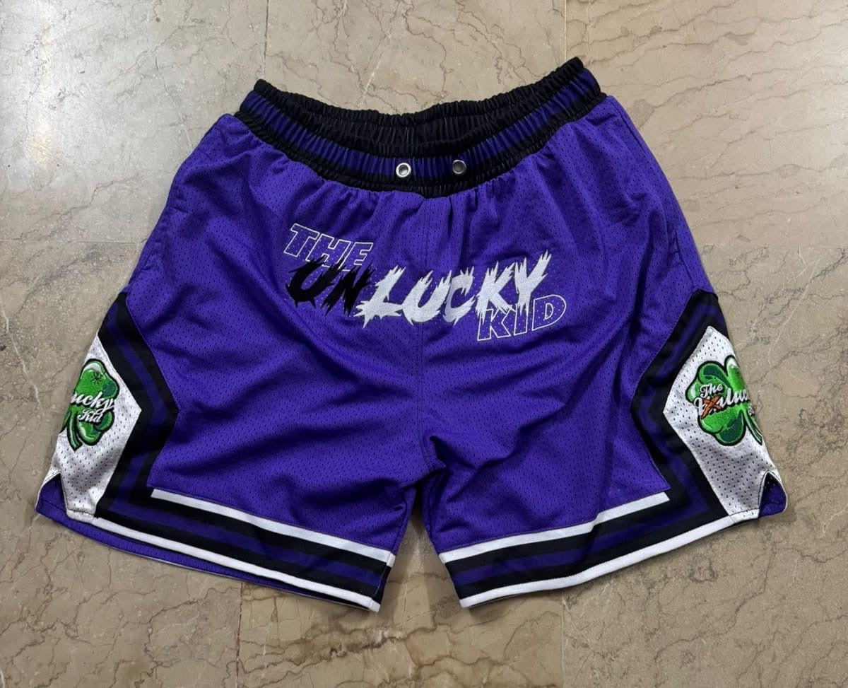 Concord purple mesh shorts