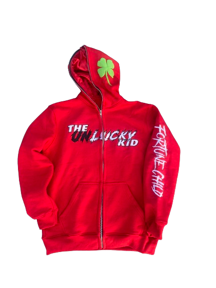 The Un(Lucky)Kid Red Fullzip